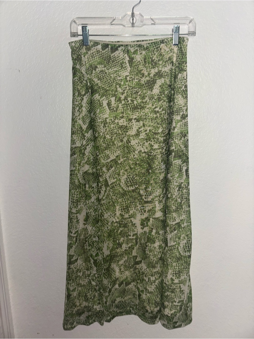 Steve Madden Green Snakeskin Patterned Maxi Skirt - Women's Skirt